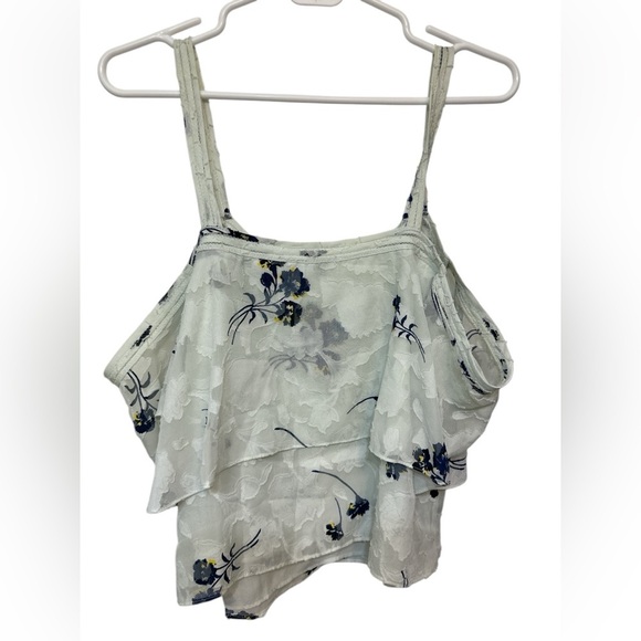 Lucky Brand Women's Floral Cold Shoulder Top NWOT - Picture 2 of 9